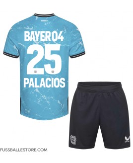 Günstige Bayer Leverkusen Exequiel Palacios #25 3rd trikot Kinder 2023-24 Kurzarm (+ Kurze Hosen)